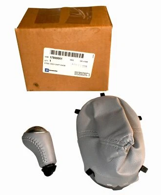 Nueva perilla de cambio y bota de cuero gris para Corvette C6 2005-2007 con MT 17800061 Foto 1 de 2