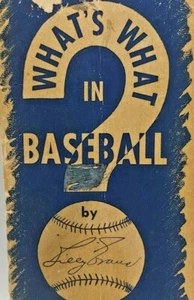 Vintage Whats What in Baseball von Bill Evans Goebell Brewing Company Taschenbuch - Bild 1 von 9