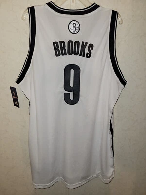 ADIDAS NBA SWINGMAN BROOKLYN NETS MARSHON BROOKS WHITE JERSEY MEN'S XL - Image 1 of 3
