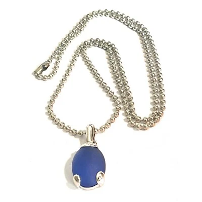 Collana da donna con ciondolo in argento 925 catenina in acciaio inox girocollo - Immagine 1 di 4