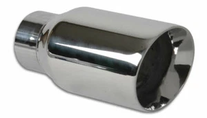 Vibrant Performance 3" Round Stainless Steel Tip Double Wall, Angle Cut 1209 - Picture 1 of 3