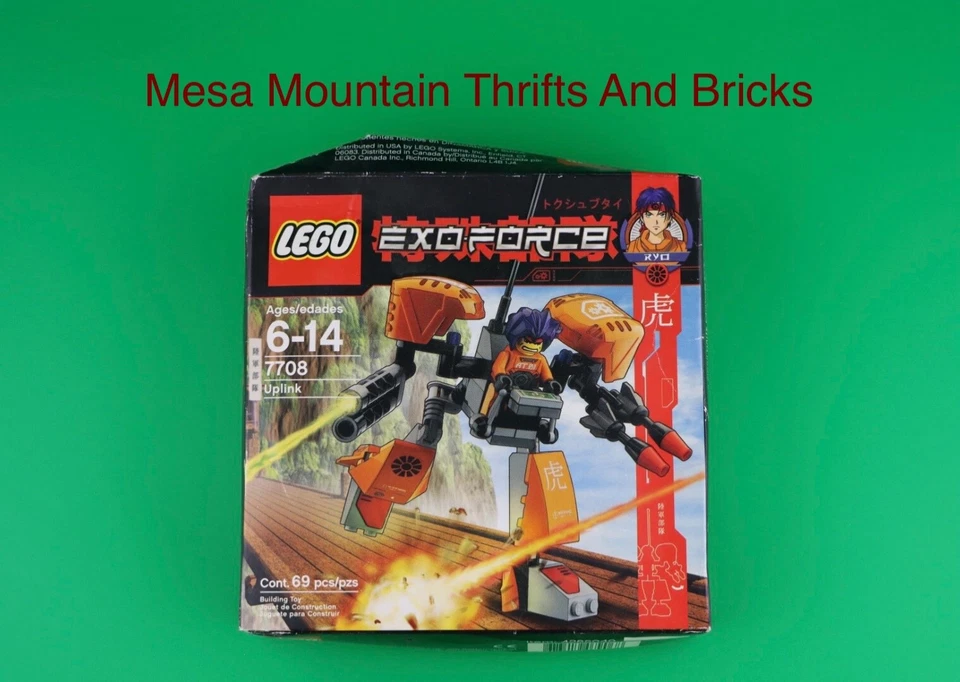 LEGO® Exo-Force 7708 Uplink Brand New! Sealed! Damaged Box! Ryo Orange Mech - Image 1 of 4