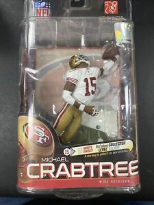 McFarlane NFL Series MICHAEL CRABTREE 49ers Chase Variant Figure Silver CL /1000