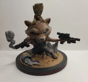 Marvel Q Fig Rocket Raccoon and Groot, Loot Box Exclusive - Picture 1 of 5