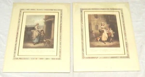 Francis Wheatley Cries of London TWO Matted Prints - Excellent - Picture 1 of 3