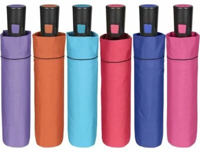 OMBRELLO PERLETTI AUTOMATICO TINTA UNITA ANTIVENTO - Immagine 1 di 3