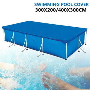 Poolabdeckung Abdeckplane Pool Abdeckung Plane Rechteck 300x200cm/400x300cm - Bild 1 von 7
