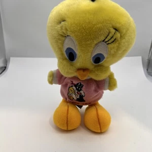Peluche vintage Tweety Looney Tunes con camicia Silvestro - Foto 1 di 14