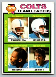 Colts Team Leaders #376 Baltimore Colts 1979 Topps - Picture 1 of 2