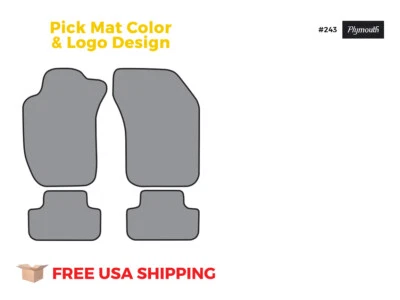 FITS 1991-1994 Plymouth Laser Floor Mat 4pc Cutpile - Imagem 1 de 4