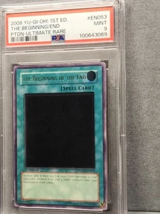 PSA 9 2008 YUGIOH PTDN-EN053 THE BEGINNING OF THE END 1ST ULTIMATE RARE MINT - Picture 1 of 20