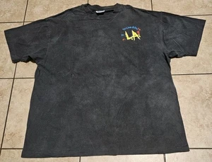 Vintage To Live In & Die In LA Riots Distress Faded T Shirt XL 90s - Picture 1 of 6