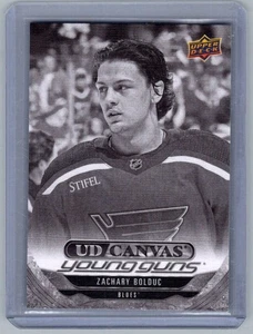 2024-25 UD Series 1 Zachary Bolduc Young Guns Canvas Black And White #C-119 - Picture 1 of 2