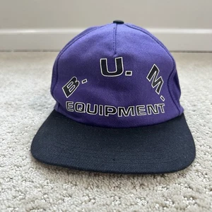 VINTAGE BUM Equipment Mütze Kappe Baseball Strapback Colorblock Schrift 80er 90er OS - Bild 1 von 6