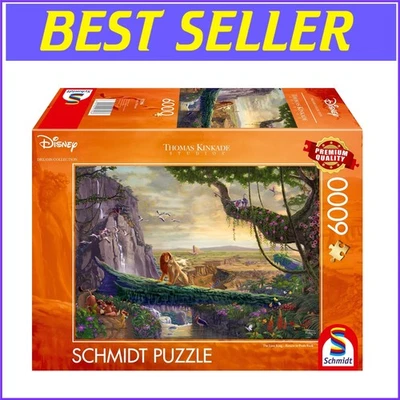 Linen Texture Thomas Kinkade Puzzle: 6000 Pieces of Disney's Lion King Adventure - Image 1 of 4