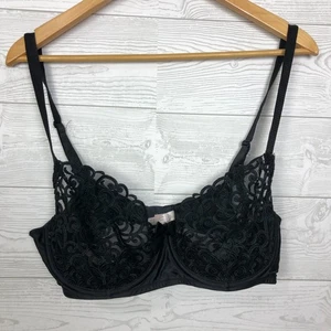 Victoria's Secret Damen BH schwarz Spitze Bügel verstellbare Träger Gr. 36DD - Bild 1 von 6