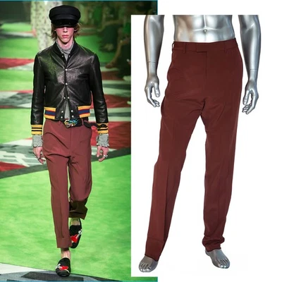 PANTALONES GUCCI PARA HOMBRE PANTALONES A MEDIDA DE LANA VINTAGE $890 talla IT 52 US 38 XL Foto 1 de 4