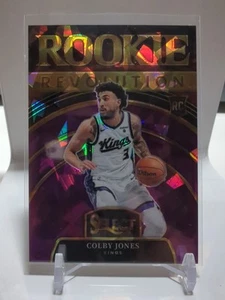 2023-24 Panini Select Rookie Revolution Colby Jones #8 Purple Cracked Ice 44/75 - Picture 1 of 2