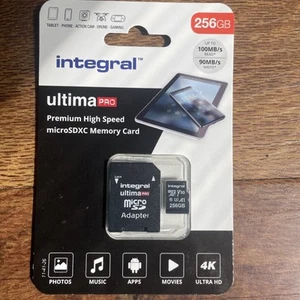 Scheda di memoria Integrale 256GB UltimaPro MicroSDXC Classe 10 UHS Classe 3 - Foto 1 di 4