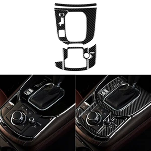 Black Real Carbon Fiber Car Gear Shift Panel Cover Trim For 2016-2023 Mazda CX-9 - Bild 1 von 5