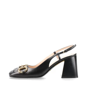 Zapatos de salón Gucci Horsebit con correa de cuero 37,5 negros para dama - Imagen 1 de 18