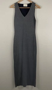 Alice + Olivia Air By Stacey Bendet Mujer 4 Doreena Gris Sin Mangas Midi Cuello en V - Imagen 1 de 4