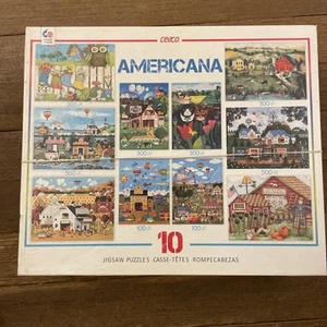 Ceaco Americana USA 10 Puzzles Complete 500 300 - Picture 1 of 1