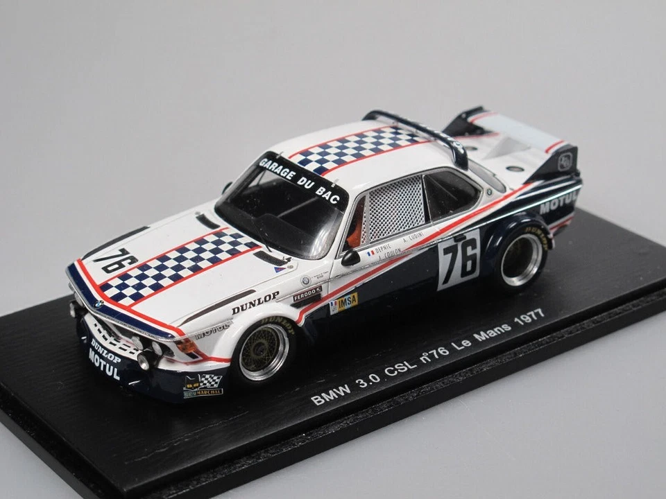 1/43 BMW 3.0 CSL #76 24H LE MANS 1977 DEPNIC COULON SPARK S1572 EXTREMELY RARE - Immagine 1 di 1