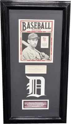 Charlie Gehringer Signed Autographed Framed Cut Detroit Tigers JSA VV99359 - Image 1 of 4