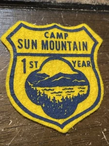 Parche vintage CAMP SUN MOUNTAIN, East Stroudsburg PA, campamento judío “raro” - Imagen 1 de 2