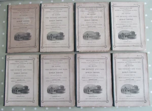 THE DECLINE AND FALL OF THE ROMAN EMPIRE GIBBONS SET X 8 ILLUSTRATED & MAPS 1878 - Picture 1 of 18