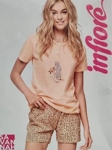 PIGIAMA LEOPARDATO ESTIVO DONNA - Picture 1 of 27