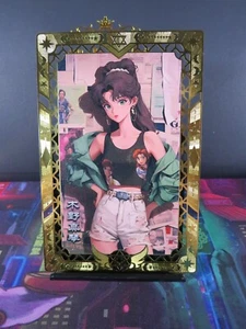 Tarjeta de metal Jupiter & Mars Sailor Moon A6 tablero de arte de anime coleccionable - Imagen 1 de 3