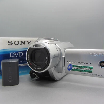 Sony Handycam DCR-DVD404E Handheld DVD Camcorder Silver Tested - Image 1 of 4