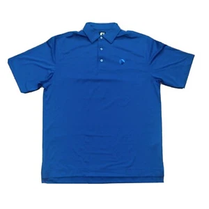FootJoy Golf Polo Shirt Men's Large Blue Stripes FJ Stretch Polyester - Picture 1 of 8