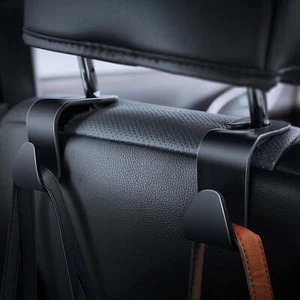 2-pack Car Seat Headrest Heavy Duty Space Saver Hook Purse Bag Holder Organizer - Picture 1 of 7