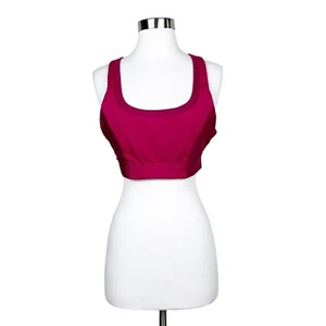 Reggiseno sportivo Fabletics taglia M paige basso impatto rosa metallizzato cinturino argento yoga - Foto 1 di 10