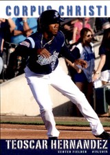 2015 Corpus Christi Hooks Grandstand #17 Teoscar Hernandez Dominican Republic DR