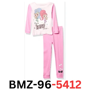 Shimmer and Shine Girls' Long Sleeve Tee & Pj Pant 2-Piece Pajama Set, Size 7/8 - Picture 1 of 2