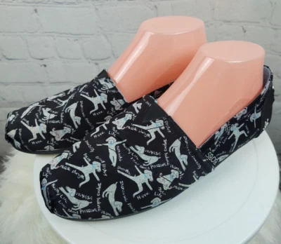 Zapatos sin cordones Skechers BOBS para perros para mujer Zen Dog negros de espuma viscoelástica, talla 10 Foto 1 de 4