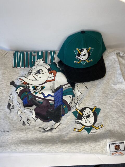 Vintage Style 90's Nutmeg NHL Mighty Ducks Crewneck Sweatshirt Printed Big  Logo NHL Anaheim Ducks California Sweater Pullover - Dingeas