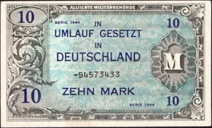 10 Mark 1944 - Allied currency Pick:194d - Series: -54573433 "VF" - (#B35) - Picture 1 of 3