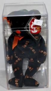TY BEANIE 2006 8,5" BEBÉ BEBÉS HALLOWEEN YIKES BOO! OSO BRILLANTE MWMTs + ESTUCHE - Imagen 1 de 2