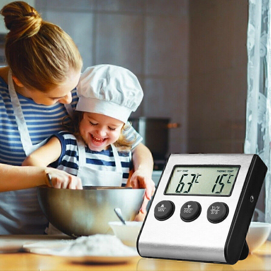 1 Stück Digitales Backofenthermometer Fleischtempmesser mit Sonde für Küche NEU - Bild 1 von 3