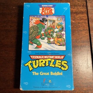 Teenage Mutant Ninja Turtles The Great Boldini Burger King Kids Club VHS 1990 - Picture 1 of 3