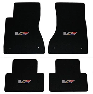 NEW! Ebony Floor Mats 2003-2007 Cadillac CTS V Series Flag logo set of 4 All - Picture 1 of 12