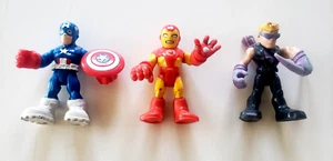 Action figure Imaginext Iron Man, Capitan America, Occhio di Falco Marvel Avengers - Foto 1 di 1