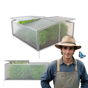 GARMIO® Gewächshaus Mini Alu Frühbeet Treibhaus Tomatenhaus Pflanzenhaus Garten - Bild 1 von 11