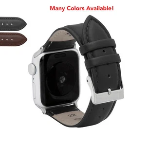 Classic Leather Strap for Apple Watch Band 41mm Series 9 8 7 - Picture 1 of 12
