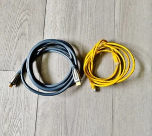 Rocket fish 8 Foot HDMI Cable & VERICOM CAT 5.E U/UTP Patch CORD 24AWG Yellow - Picture 1 of 6